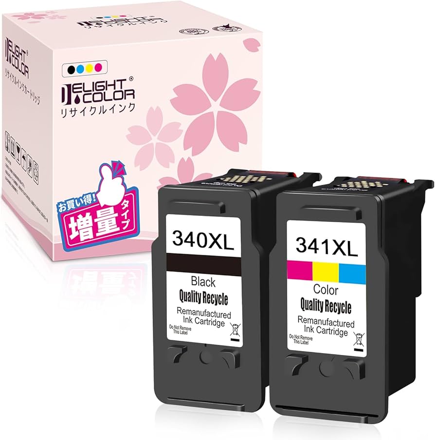 Amazon.co.jp: 【Delightcolor】再生インク Canon（キャノン）用BC-340