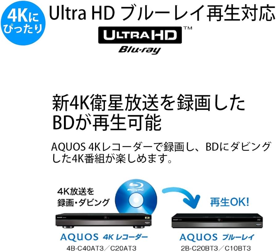 Amazon | シャープ 2TB 3番組同時録画 AQUOS ブルーレイ レコーダー