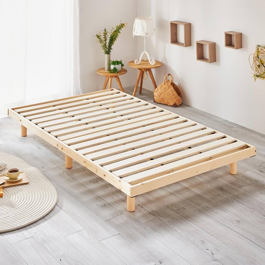 Amazon｜アイリスプラザ ベッド ベッドフレーム ダブル 2段階 高さ調整