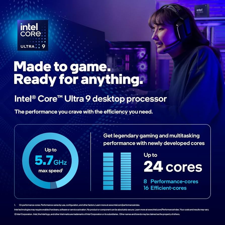Amazon.com: Intel Core Ultra 9 Desktop Processor 285K - 24 cores