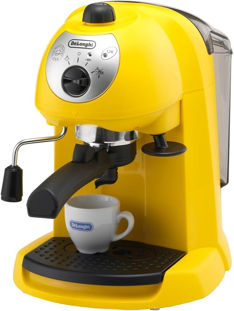 Amazon | デロンギ エスプレッソ・カプチーノメーカー イエロー EC200N