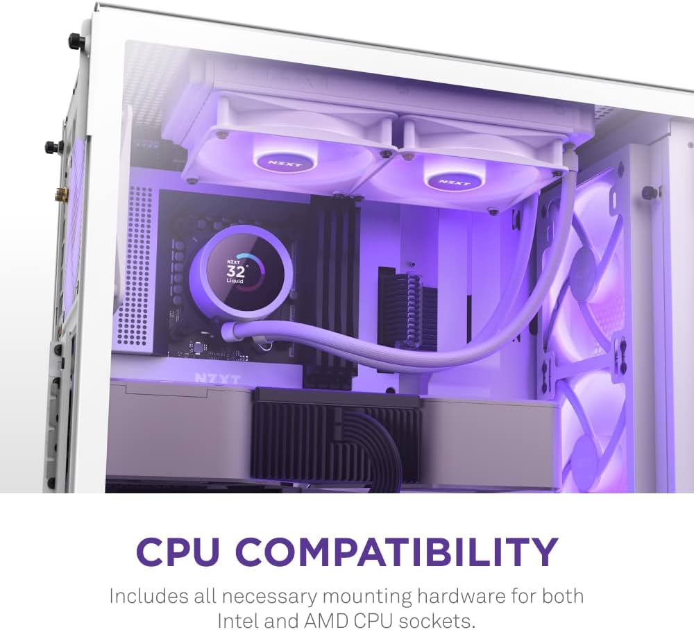 Amazon | NZXT KRAKEN RGB 240 White 簡易水冷CPUクーラー RL-KR240-W1