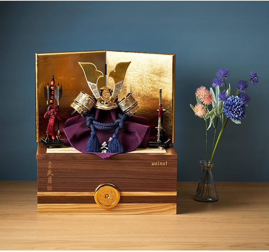 Amazon | 久月official 五月人形 兜収納飾り 銘木シリーズ