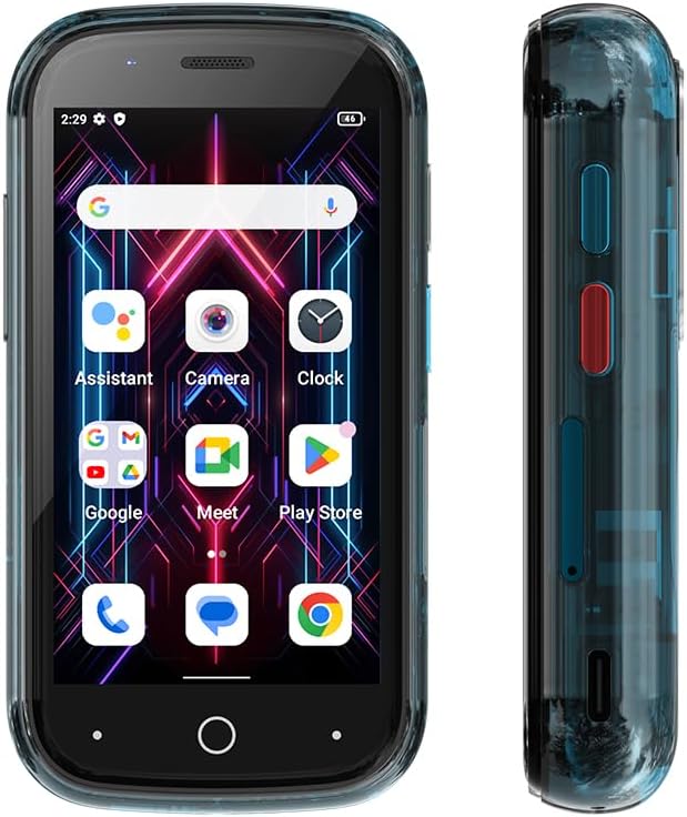 Unihertz Jelly Star, o menor 4G Android 13 Smartphone Transparente