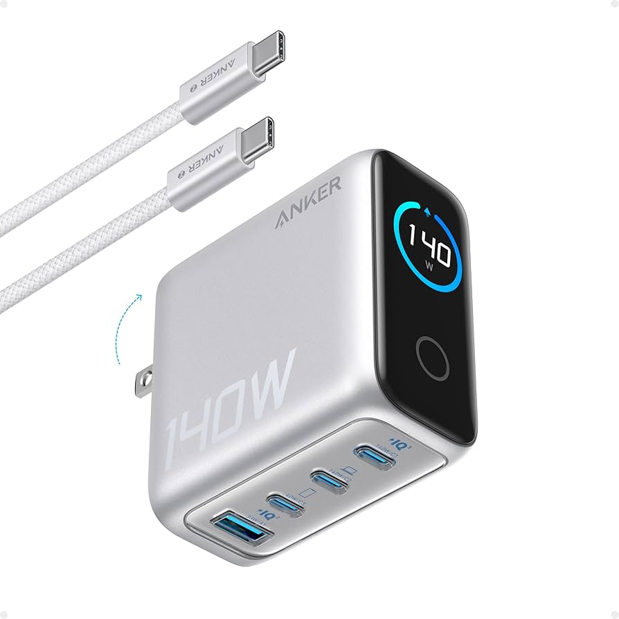 Amazon.com: Anker Laptop Charger, 140W Max 4-Port GaN USB C