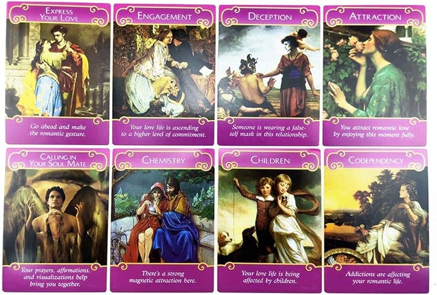 Amazon.co.jp: タロットカードオラクルカード44枚ロマンスエンジェル