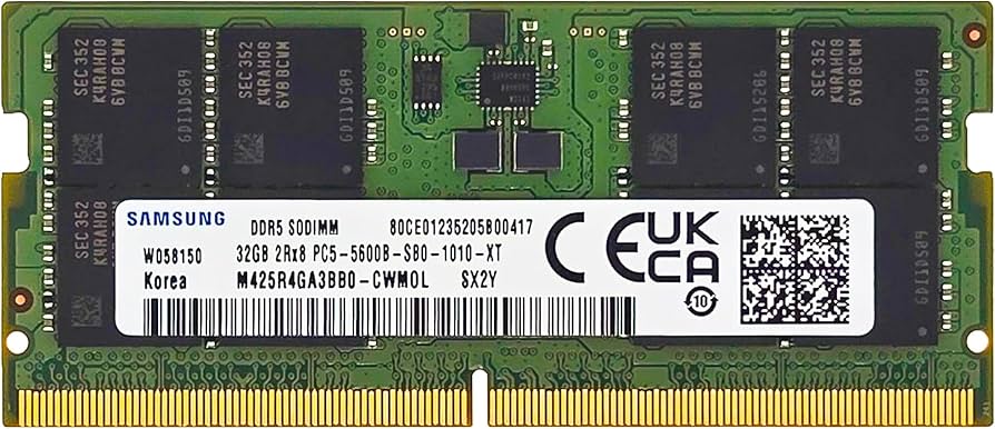 Amazon.co.jp: Samsung 32GB DDR5 5600MHz PC5-44800 CL46 SODIMM 2Rx8