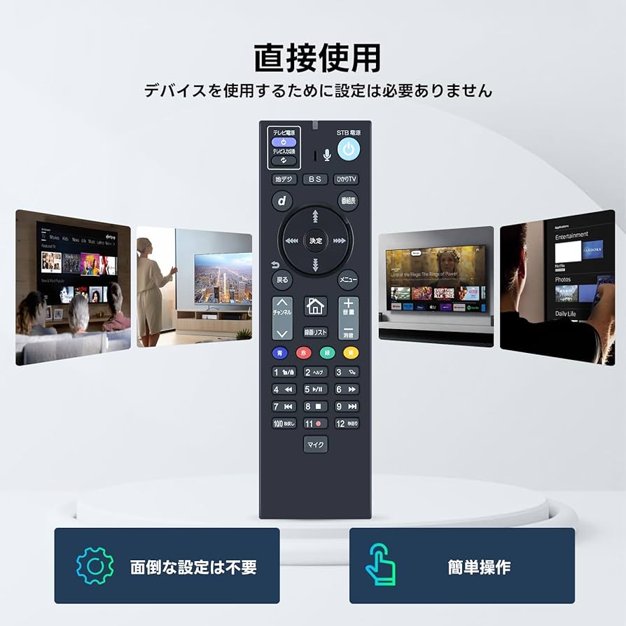 Amazon | チューナーリモコン RC3373801/S1 for Hikari TV ひかりTV