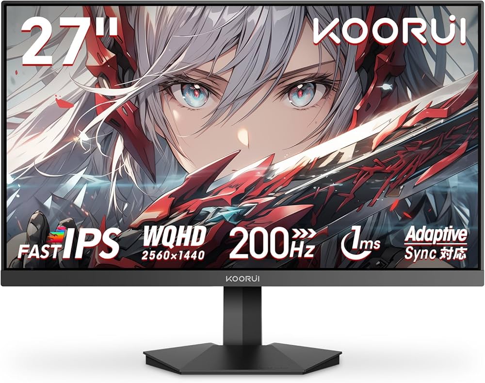 Amazon.co.jp: KOORUI ゲーミングモニター 27インチ WQHD (2560x1440