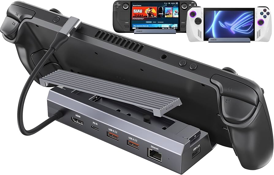Amazon.com: M.2 Steam Deck Dock, Steam Deck Stand(6-in-1) with