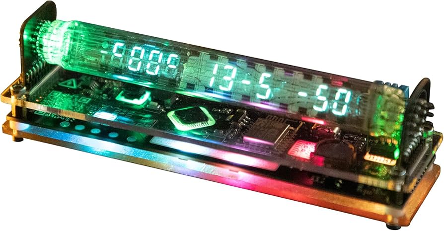 Amazon.co.jp: Valour Doerニキシー管時計のようなVFD時計 ニキシー管