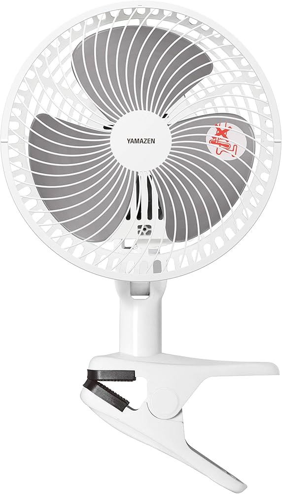Amazon | 山善 扇風機 18cm クリップ式 卓上 スライドスイッチ 風量2