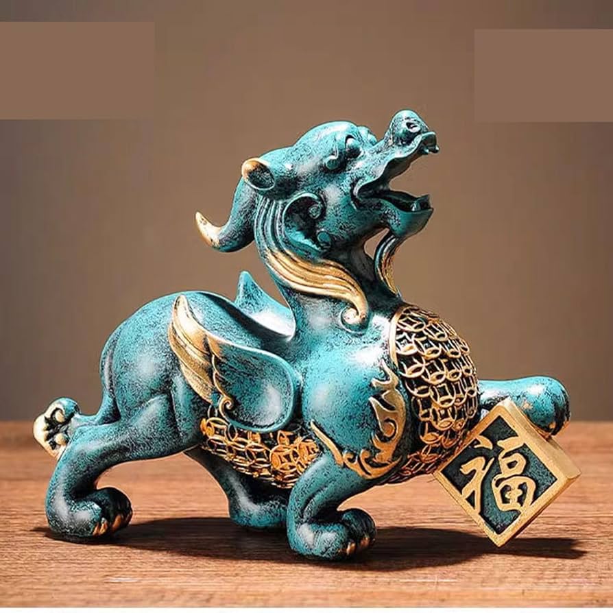 Amazon.co.jp: 貔貅 一対 ペア ヒキュウ 風水 置物 招財 金運アップ