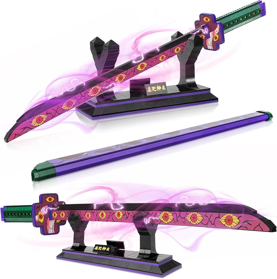 Toy Player Demon Slayer Kokushibou Sword Building Set Compatible