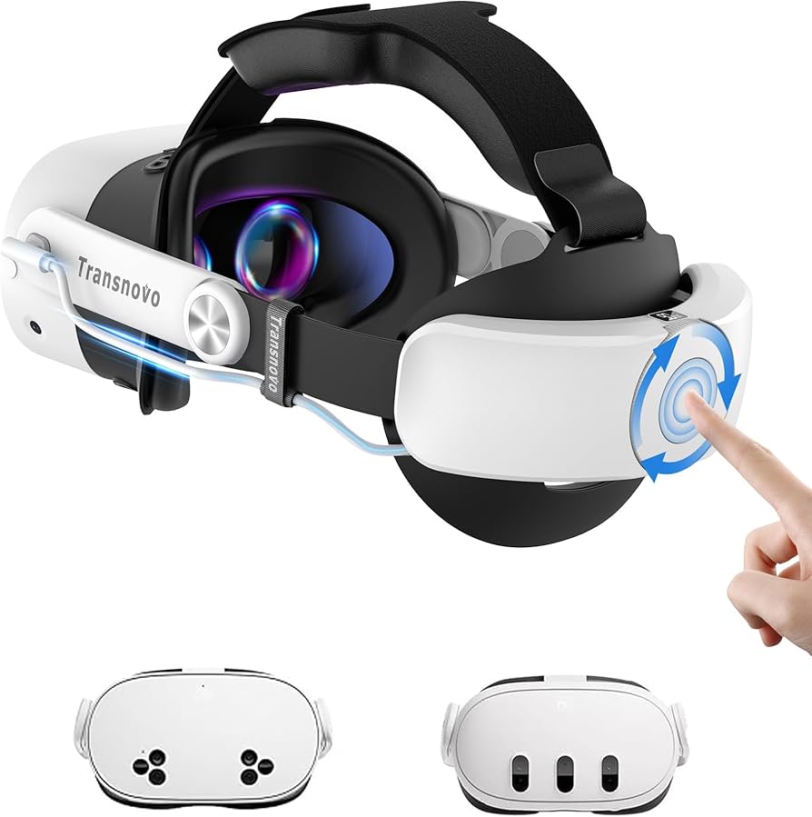 Amazon.com: TRANSNOVO Battery Head Strap for Meta Quest 3/Quest 3S