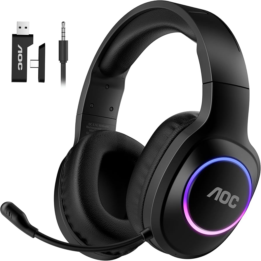 Amazon.com: AOC Wireless Gaming Headset Compatible with PS5/4