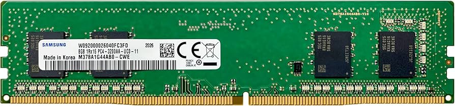 8GB DDR4 3200MHz DIMM PC4-25600 CL22 1Rx16 1.2V 288-Pin UDIMM