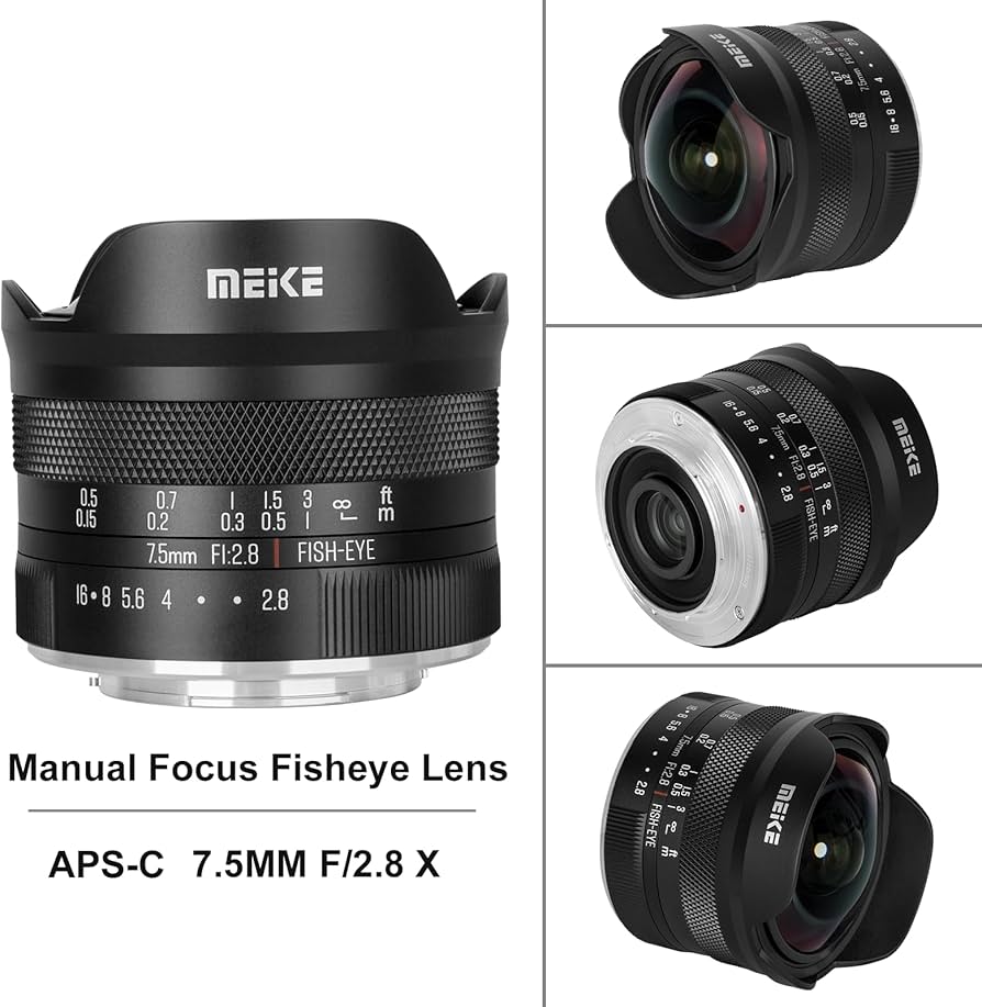 Amazon.com : Meike 7.5mm f2.8 Large Aperture Ultra Wide Circular