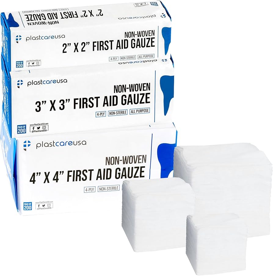 Amazon.com: 600 Pack Assorted Medical Gauze Pads Sizes: 2x2, 3x3