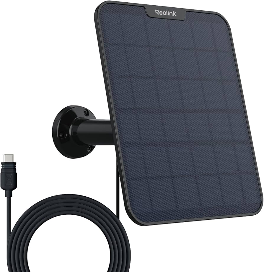 Amazon.com: Reolink 6W Solar Panel Black, Non-Stop Solar Power