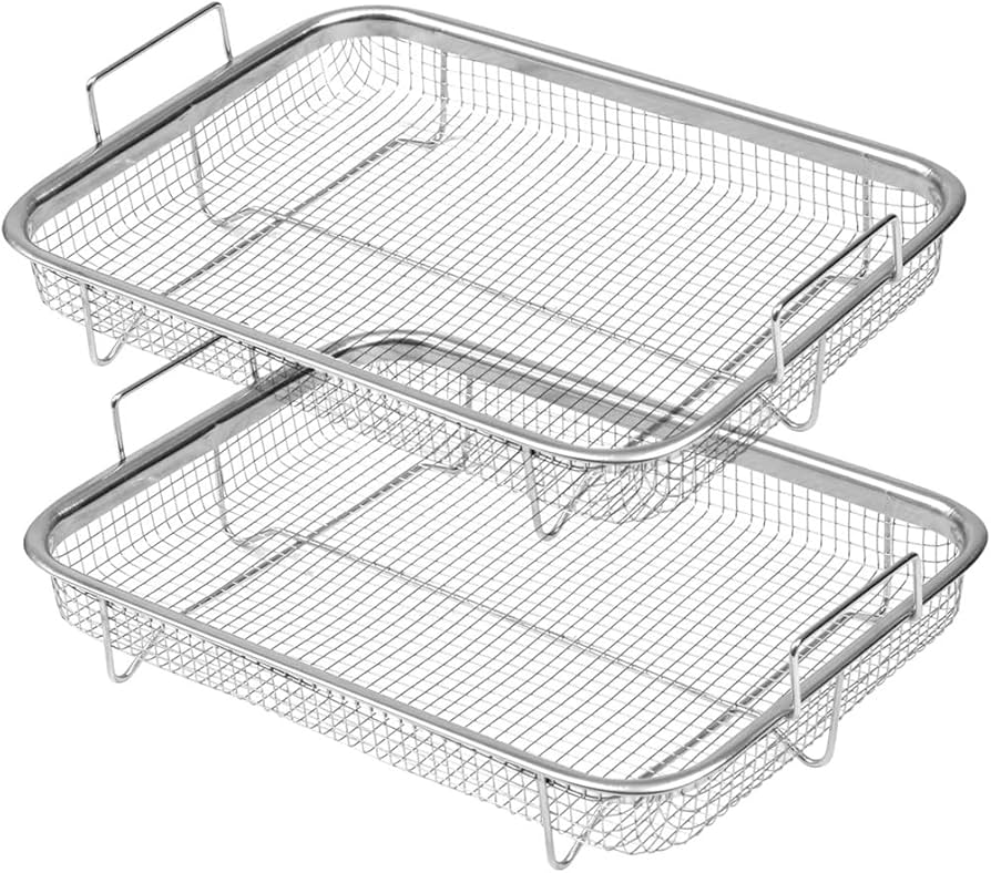 Amazon｜オーブン用エアフライヤーバスケット、ステンレススチール