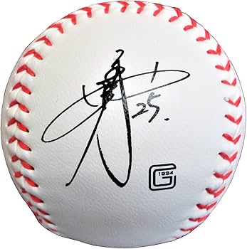 Amazon | ジャイアンツ #25岡本 サインボール（プリント） | GIANTS