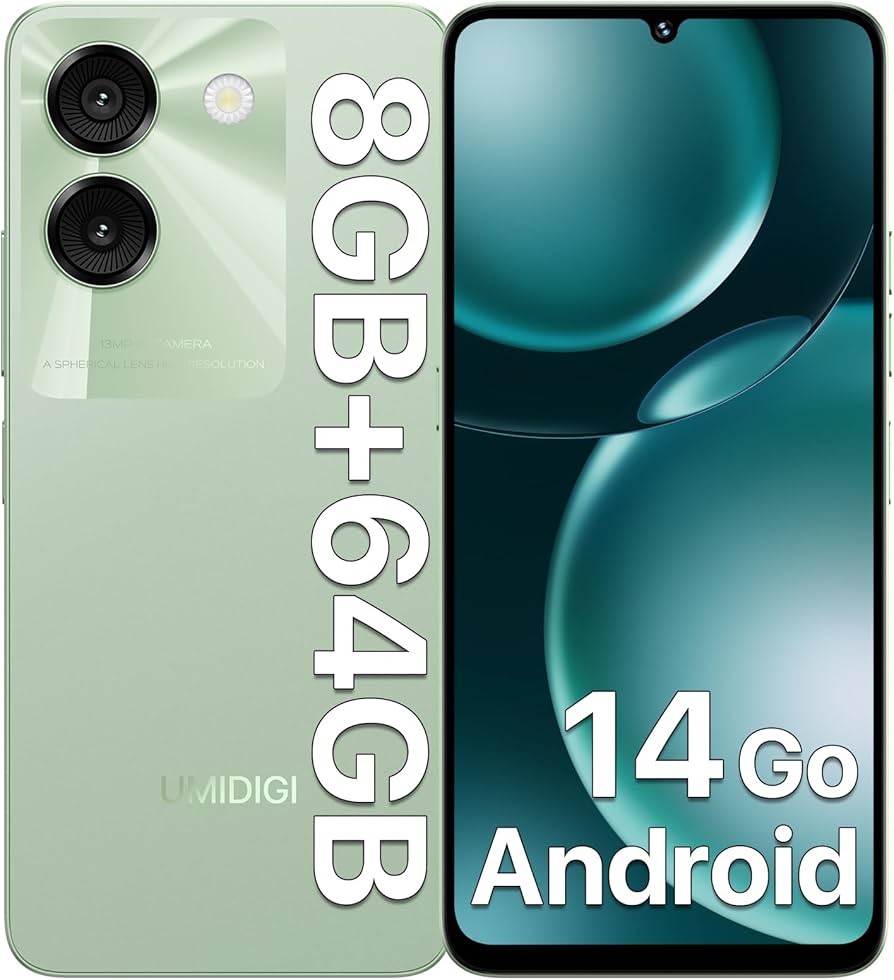 Amazon | UMIDIGI G9A simフリー スマホ 本体 8GB RAM+64GB ROM/1TB