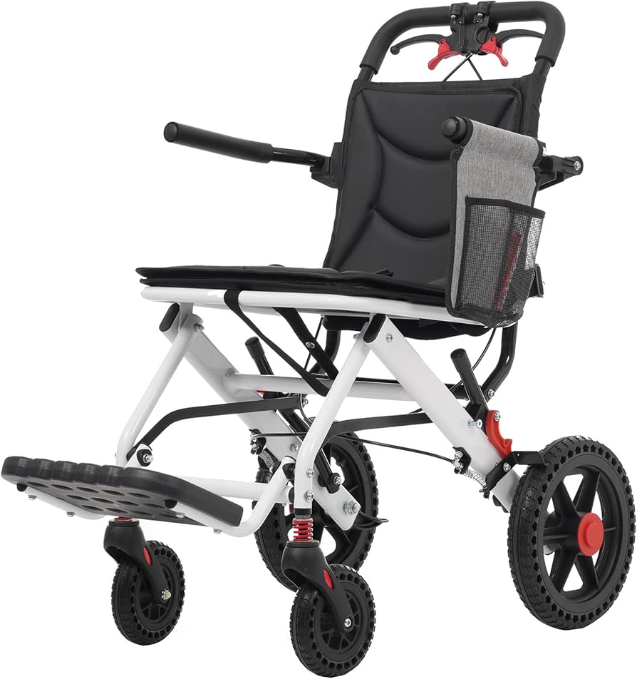 Amazon | 車椅子 介助型 折りたたみ式 自立型 アルミ製 軽量 収納