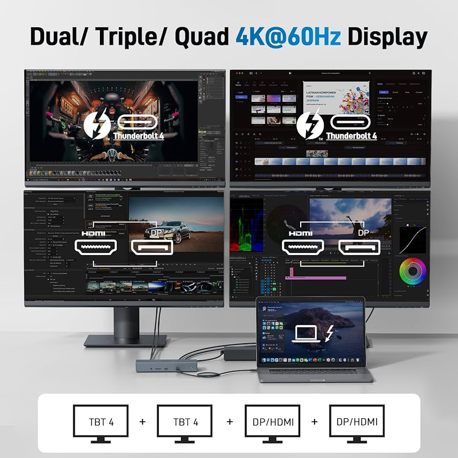 Amazon.co.jp: Acer Thunderbolt 4ドック、16イン1 DisplayLink