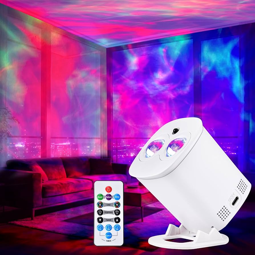 HIJOPIB Galaxy Projector for Bedroom, Nebula Ceiling Led Lamp with