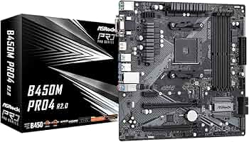 ASROCK B450M PRO4 R2.0 Socket AM4/ AMD B450/ DDR4/ SATA3&USB3.2/ M