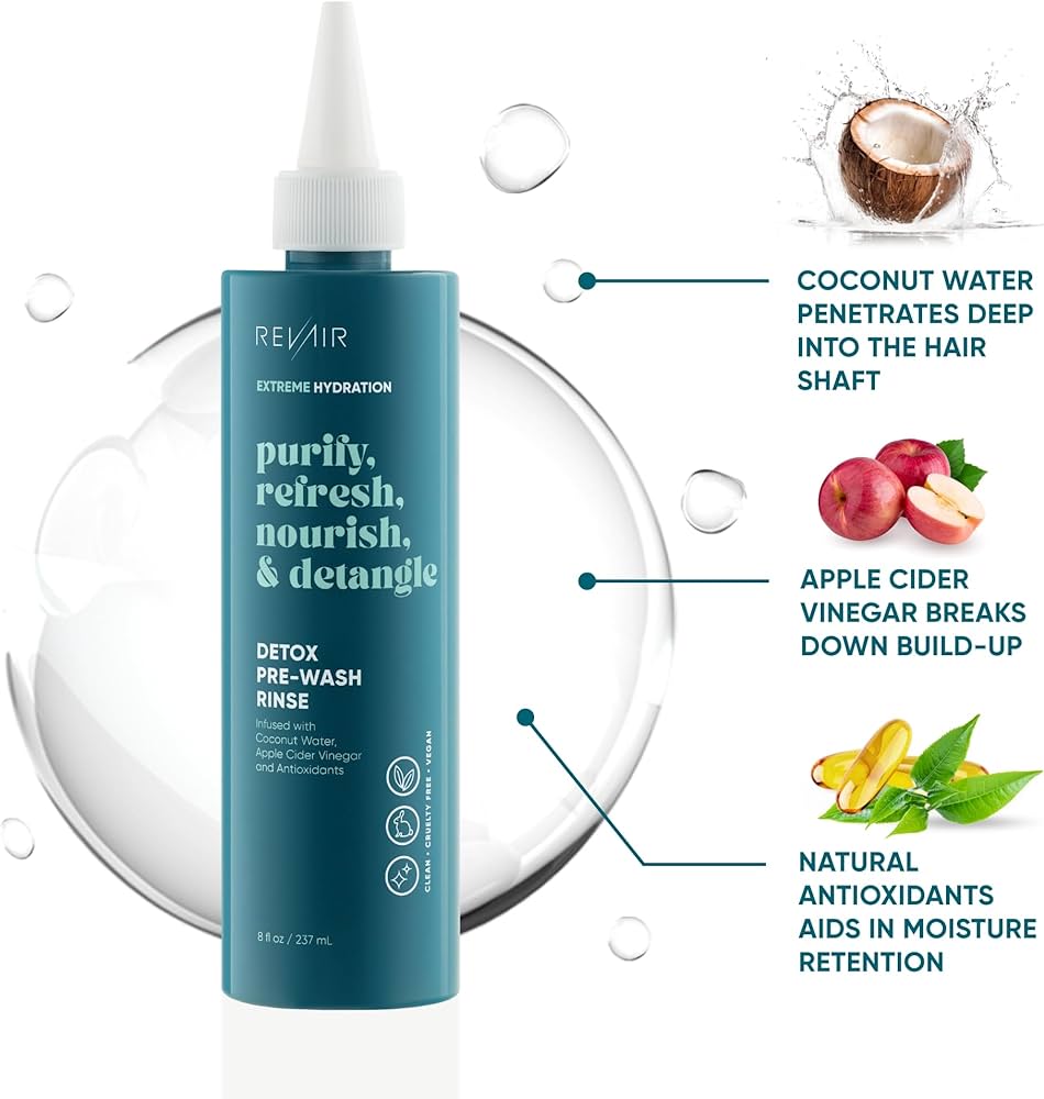 Amazon.com: REVAIR Detox Pre-Wash Apple Cider Vinegar Hair Rinse