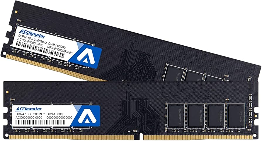 DDR4 RAM 32GB (2x16GB) 3200MHz PC4-25600 CL18 1.35V 288-pin