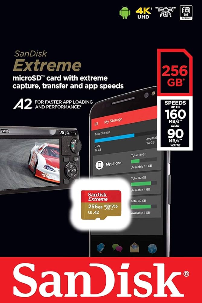 Amazon | SanDisk Extreme 256GB MicroSDカード GoPro Hero 10