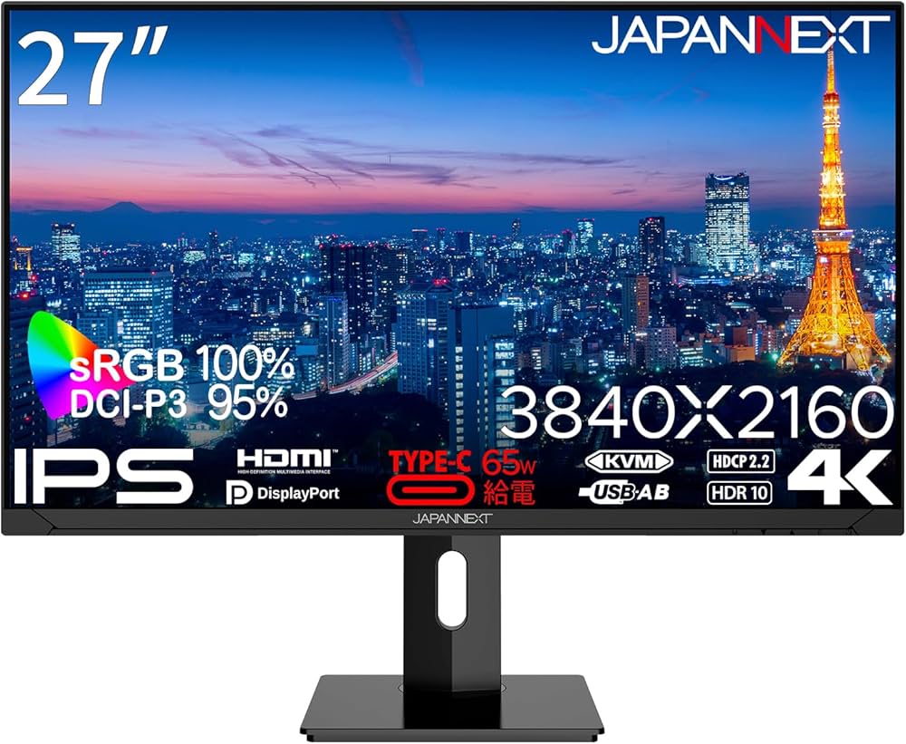Amazon.co.jp: JAPANNEXT 27インチ IPSパネル搭載 4K(3840x2160)解像度