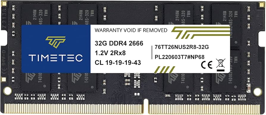 Amazon.co.jp: Timetec 32GB DDR4 2666MHz PC4-21300 Non-ECC アン