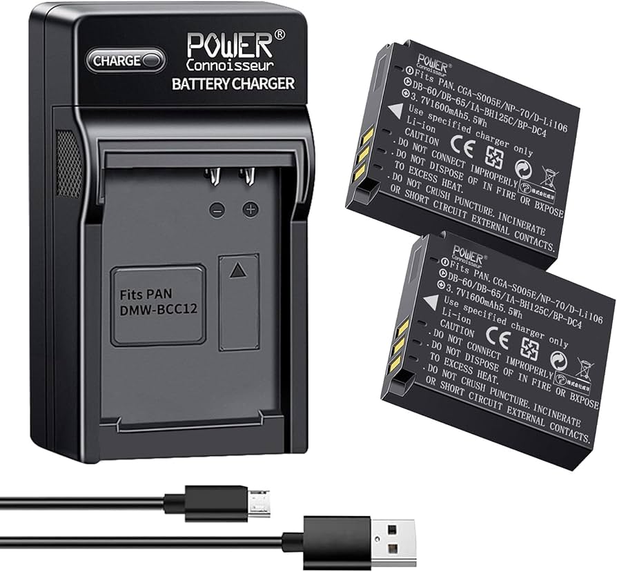 Amazon | 「Power-connoisseur」DB-65 3.7V 1600mAh交換バッテリー（2