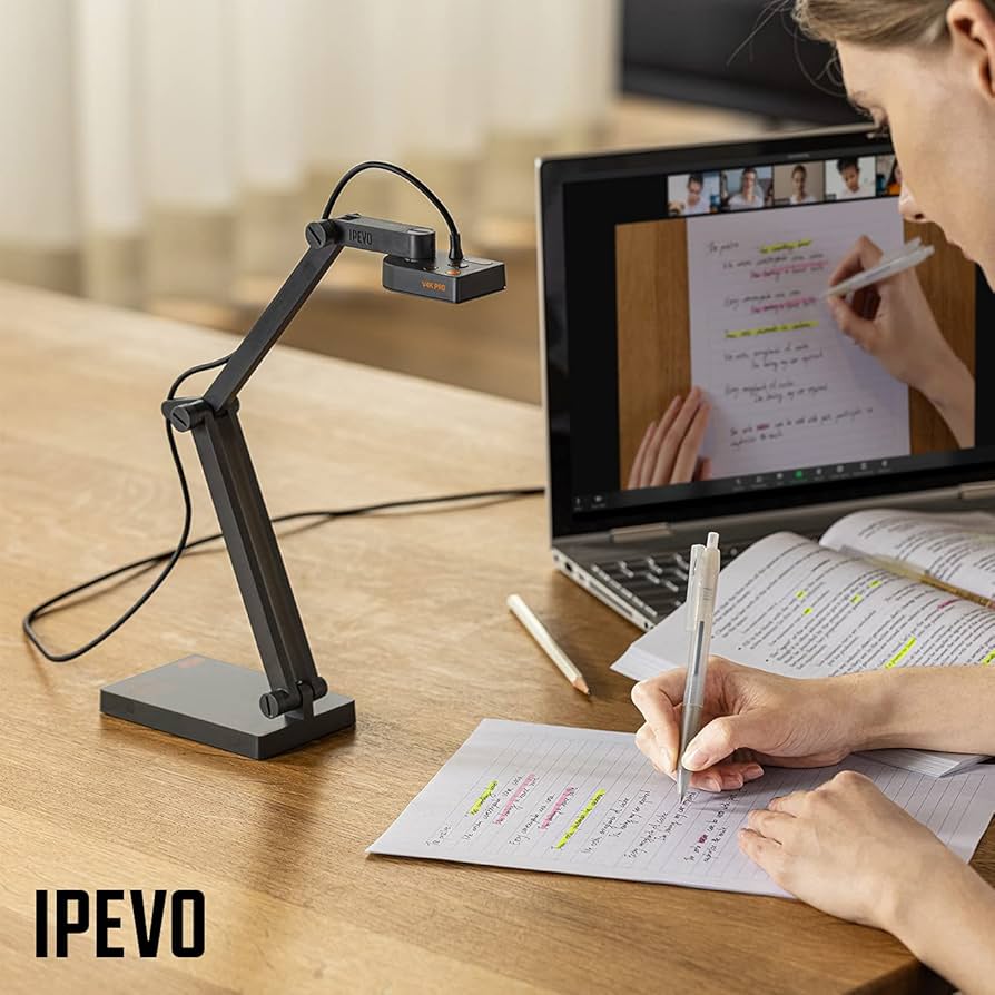 Amazon.co.jp: IPEVO 書画カメラ V4K PRO 視野角 72° 800万画素 4K