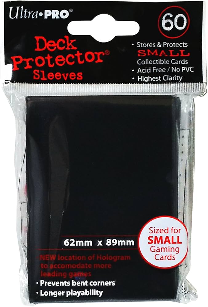 Amazon | UltraPro デックプロテクターソリッド スリーブ 黒ブラック