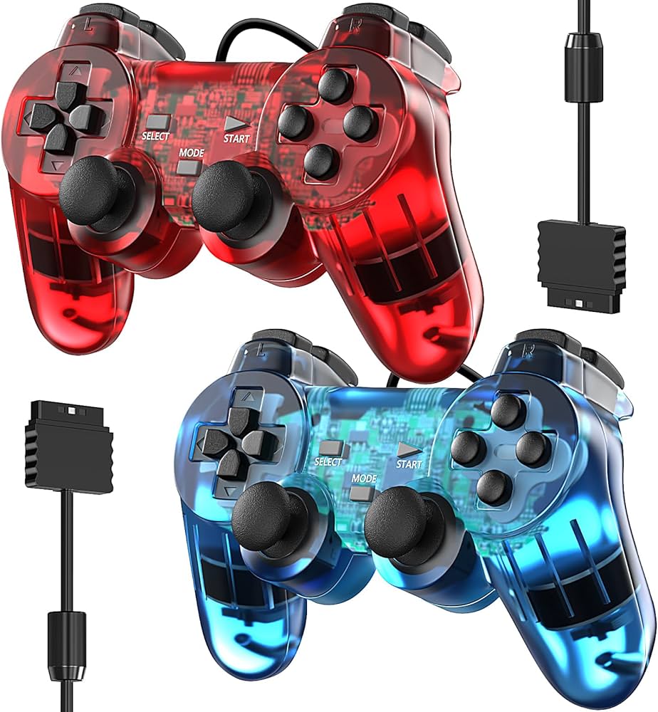 Amazon | PS2 Double Shock用有線コントローラー 2個パック ゲーム