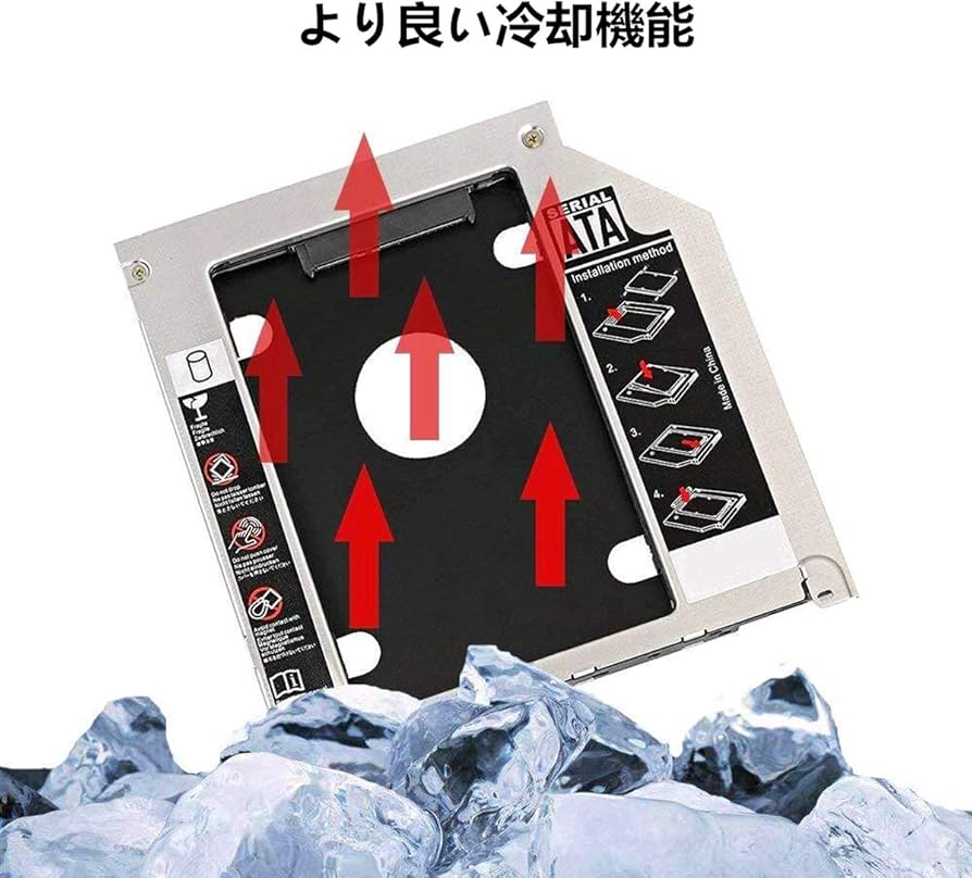Amazon.co.jp: 9.5mm 2nd HDD光学トレイの交換用MacBook Pro 13/15/17