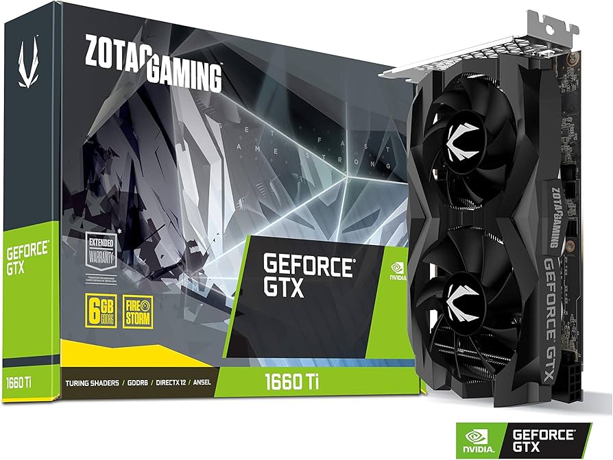ZOTAC Gaming GeForce GTX 1660 Ti 6GB GDDR6 192-Bit Gaming Graphics