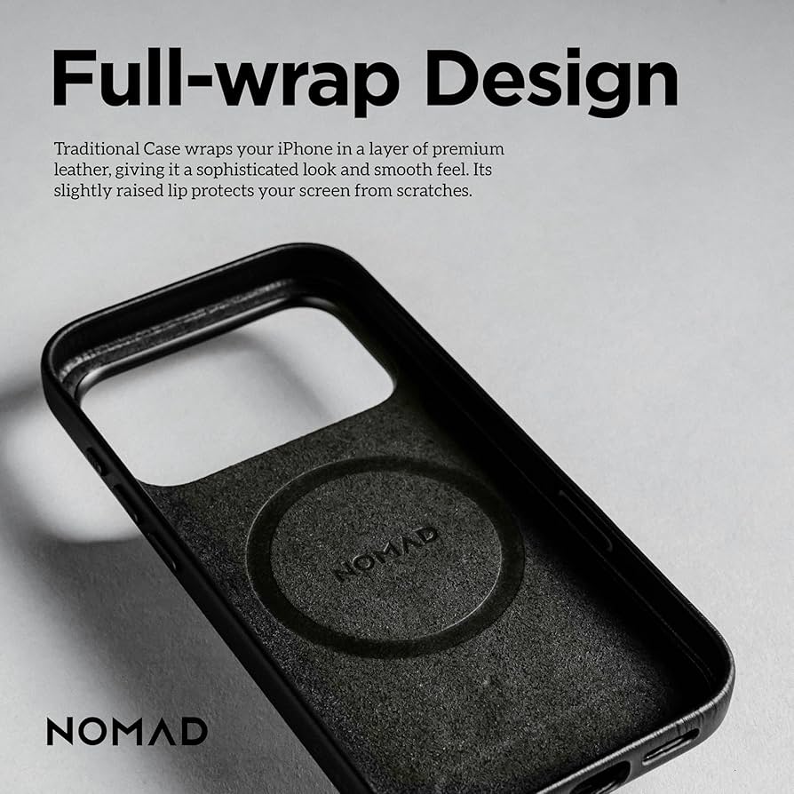 Amazon.co.jp: NOMAD トラディショナルレザーケース ブラック iPhone