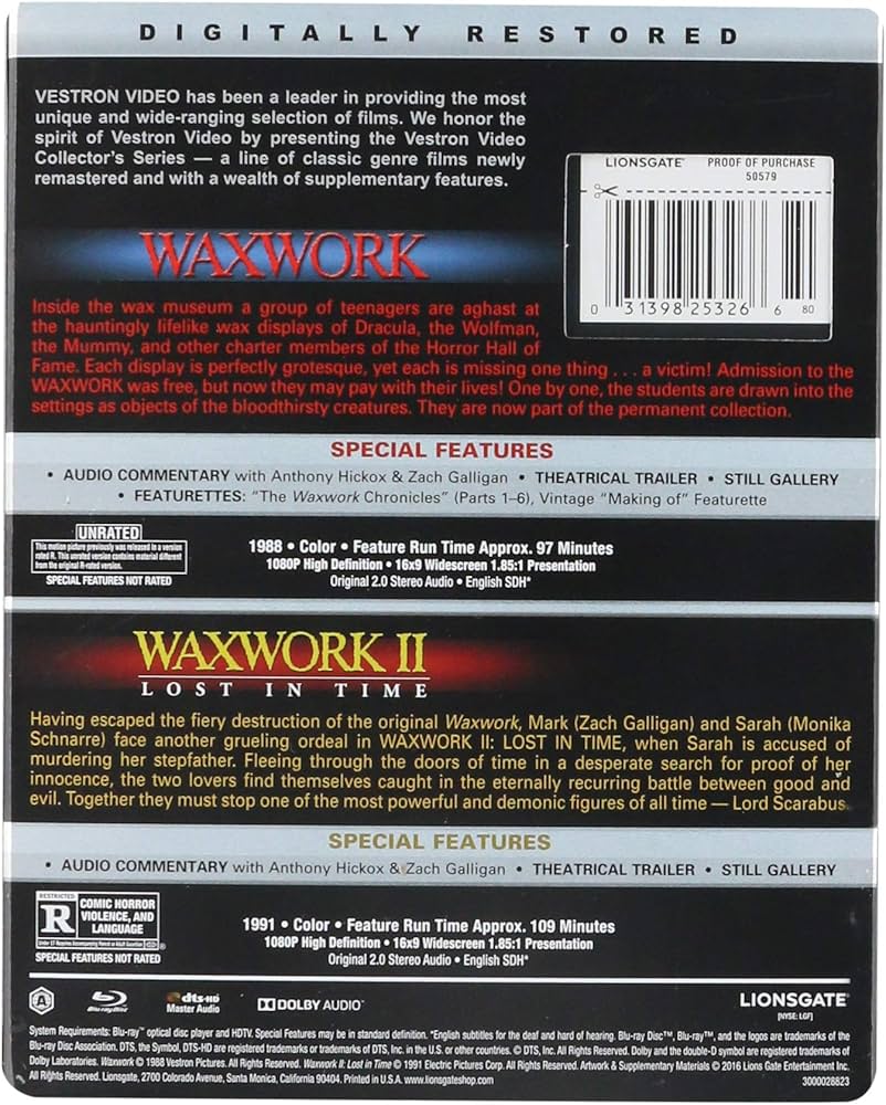 Amazon.com: Waxworks Compilation [Blu-ray] : Zach Galligan