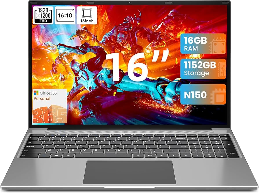 Amazon.com: jumper 16 Inch Laptop Computer, 16GB RAM 1TB SSD 128GB