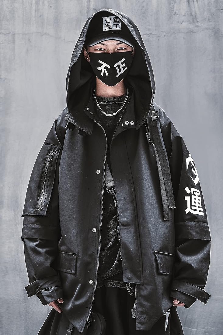 Buy Niepce Inc Japanese Streetwear Zip Up Windbreaker Jackets for
