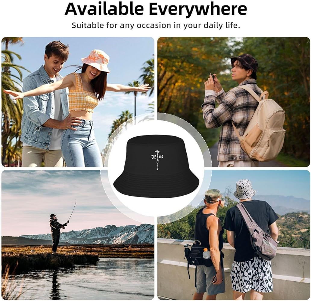 Amazon.com: Jesus Christ Saves Bucket Hat for Women Men Summer