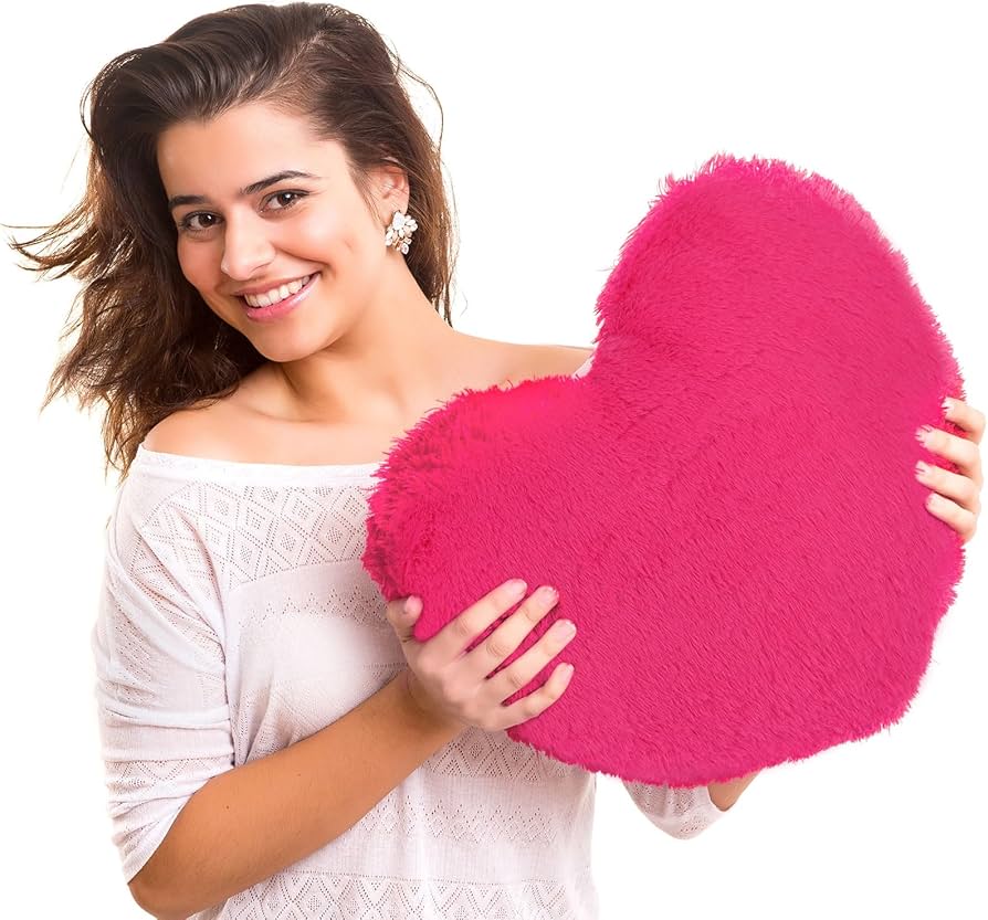 Amazon.com: Remerry 2 Pcs Valentine's Day Heart Throw Pillow Plush