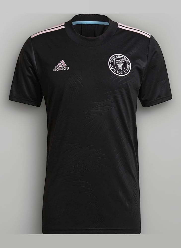 adidas Men's Inter Miami Away Soccer Jersey 2021-22, Black, True