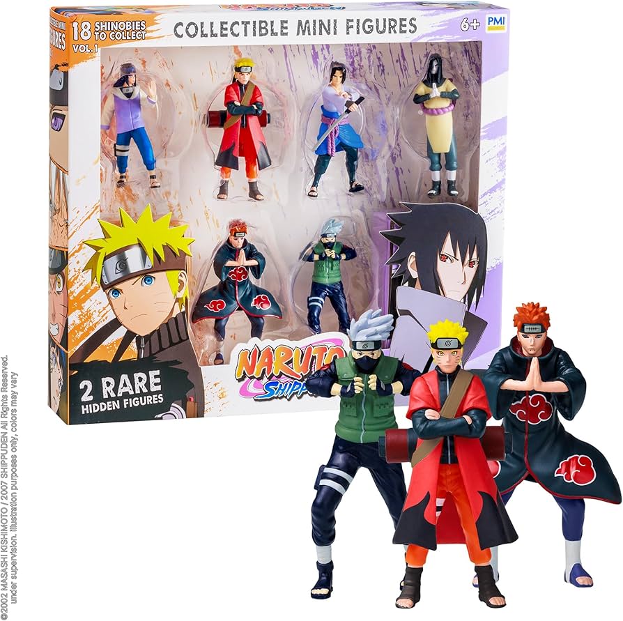 Amazon.com: Naruto Shippuden Collectible Mini Figures 8-Pack